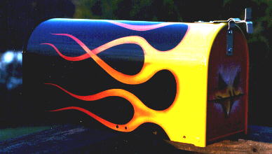Flamed mailbox